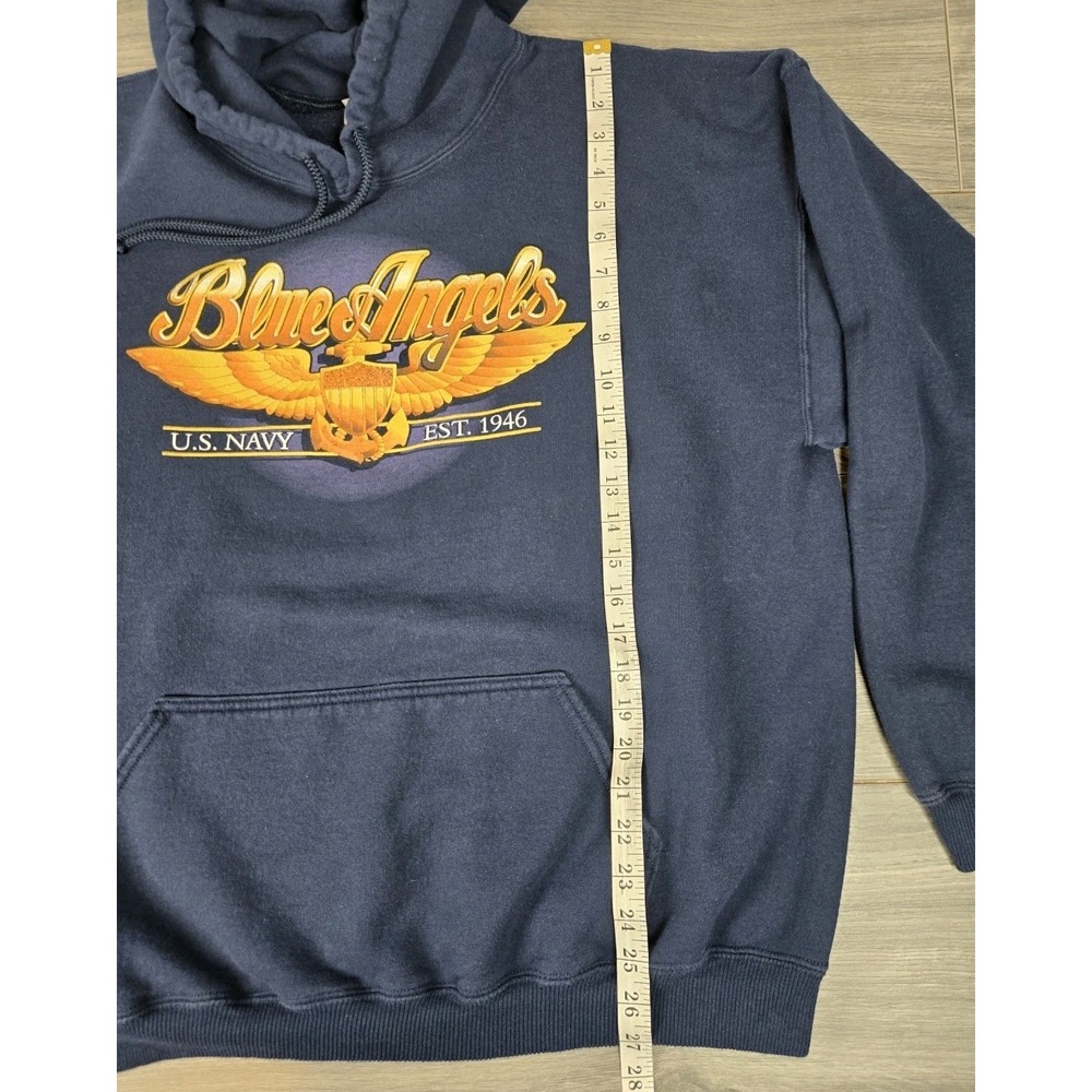 US Navy‎ Blue Angels Hoodie Jacket Mens XL Gildan Ultra Cotton - Picture 8 of 13